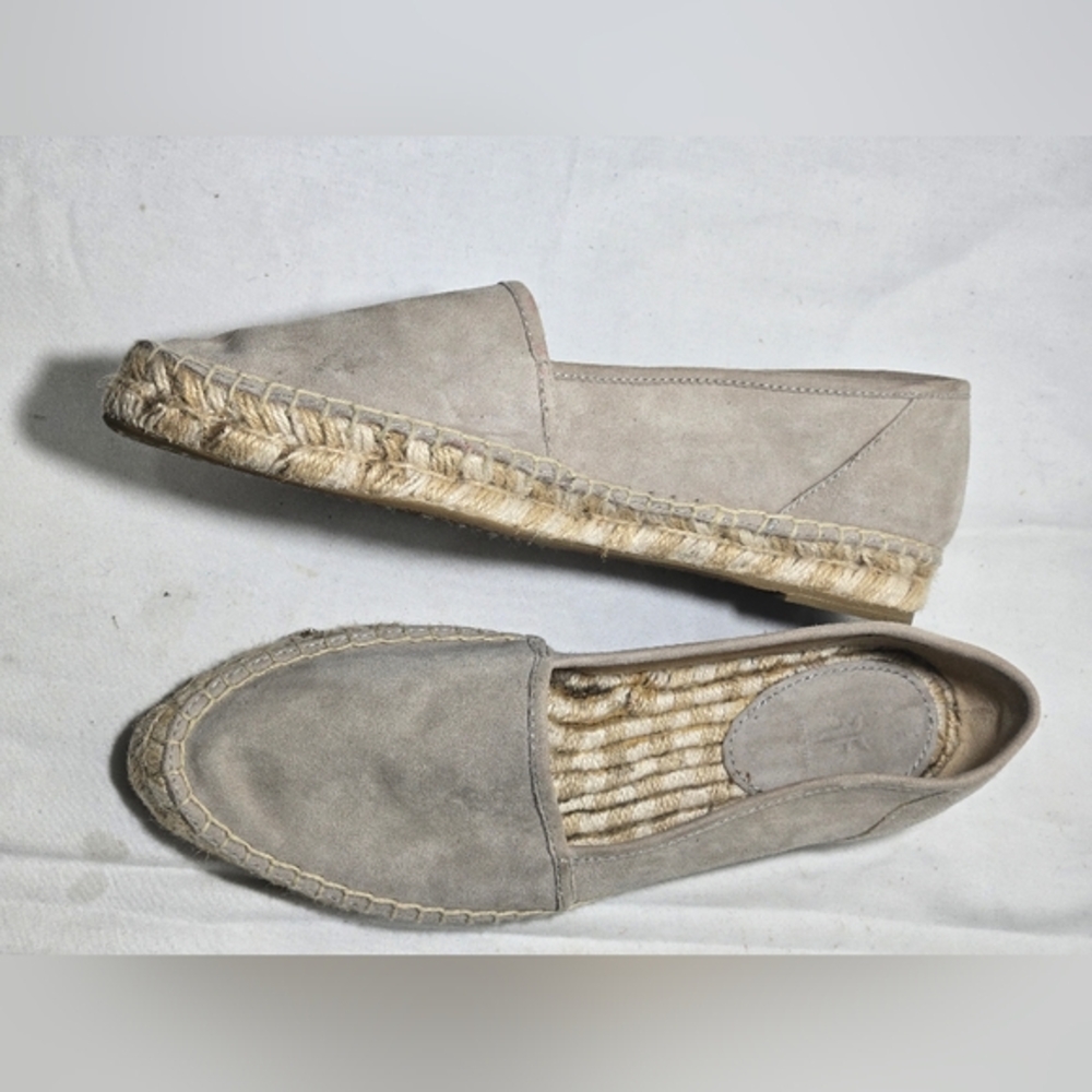 Frye Cement Lee Line Suede Espadrilles Flats size 8M